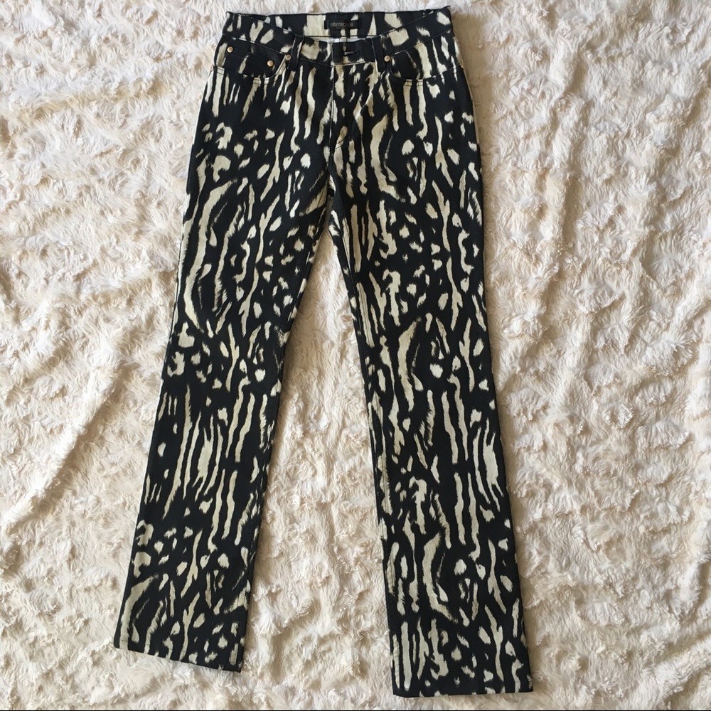 Roberto Cavalli Zebra Print Pants